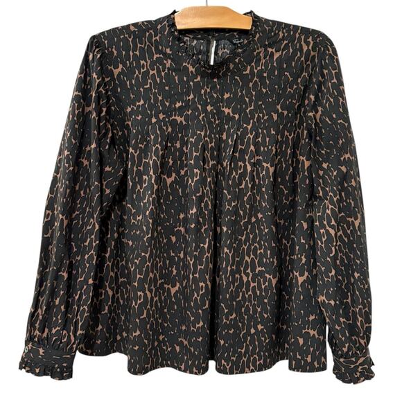 Rails | Top Long Sleeve Ariana Savannah Ruffles High Neck- Size XL - Picture 1 of 8